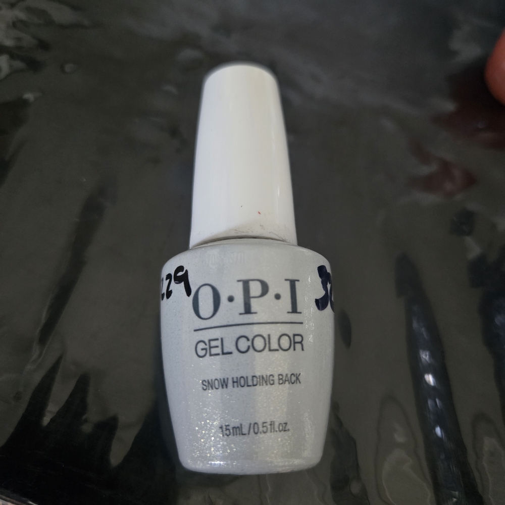 OPI Gel Color - Snow Holding Back Shimmering White